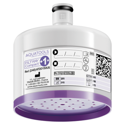 FILT'RAY Compact 1-month faucet and wall-mounted shower filter