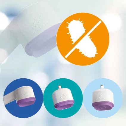 Anti-legionella faucet & shower filters
